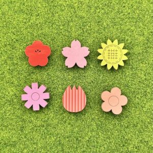 スピンチャーム お花セット6組